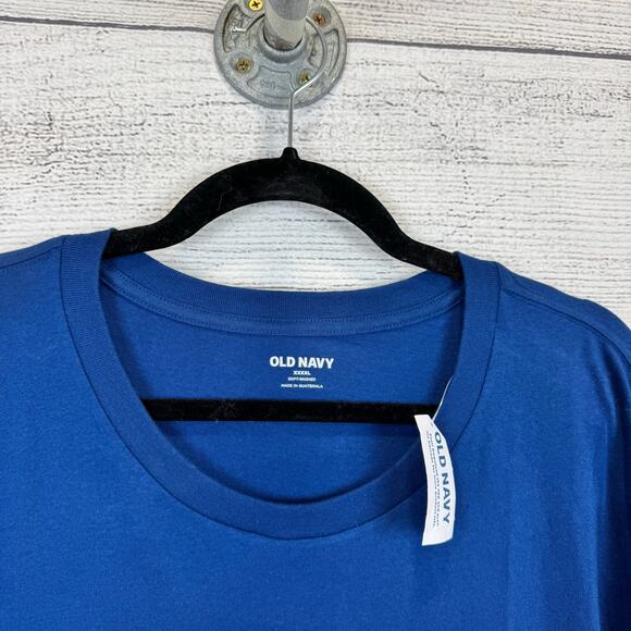 Old Navy Men's Blue & Yellow Soft-Washed Western Short Sleeve Tee Size XXXXL - Picture 2 of 6